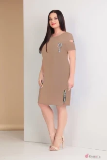 Платье Ksenia Style 1523 кофе