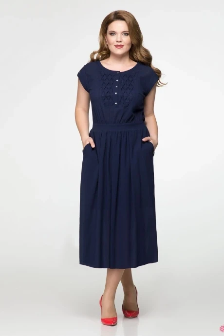 Платье УТИЛЬ PANDA 374180 темно-синий #1