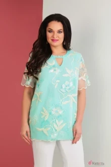 Блузка, туника, рубашка Ksenia Style 1534 мята