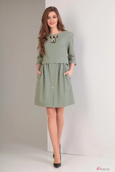 Платье TVIN 7394 светло-зеленый #1