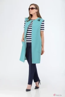 Брючный костюм Lokka 304-1 голубой