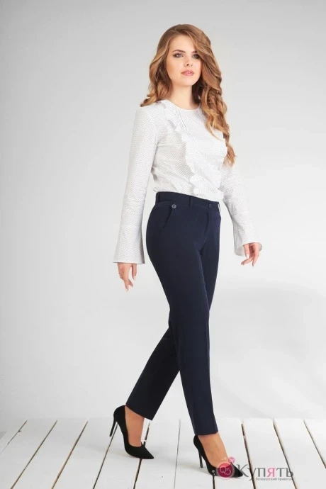 Блузка Golden Valley 2158 бело-синий №1 #1