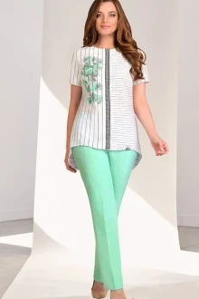 Брючный костюм Мишель Стиль 701 мята