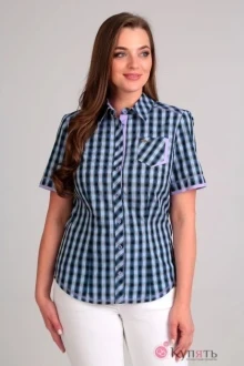 Рубашка Таир-Гранд 62267-2 сиреневая отделка