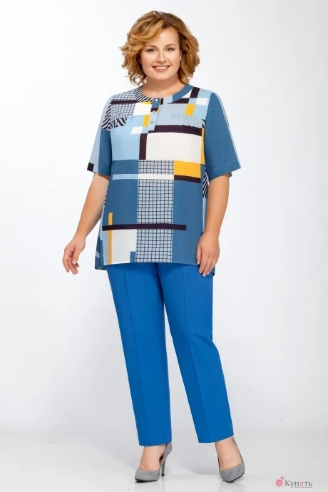 Брючный костюм Bagira 404 с синими брюками #1