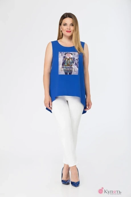 Блузка, туника, рубашка БелЭкспози 961 васильковый #1