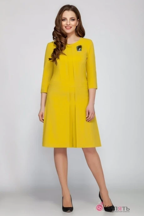Платье Beautiful&Free 1403 горчица #1