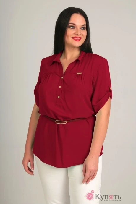 Блузка, туника, рубашка Таир-Гранд 62171 бордо #1