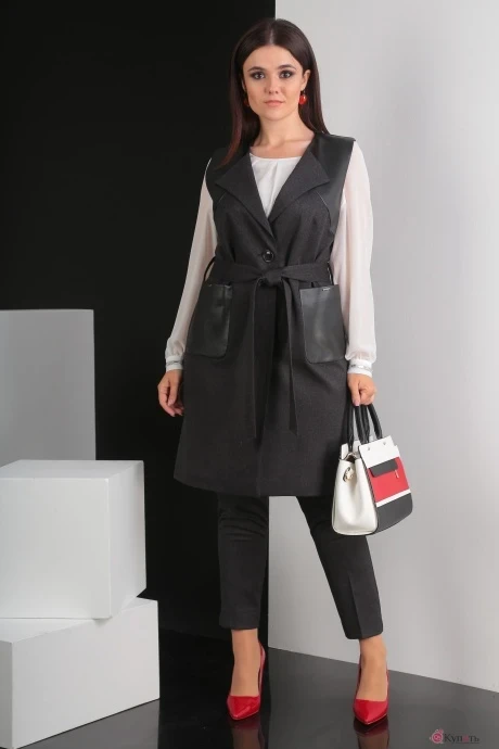 Брючный костюм Мода-Юрс 2294 графит #1