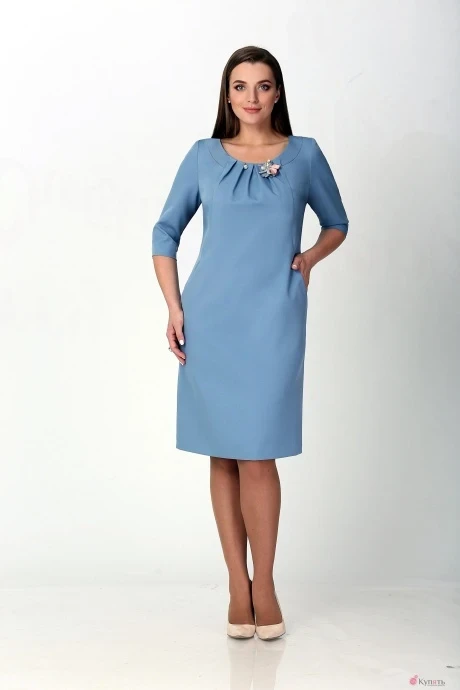 Платье Мишель Стиль 712 дымчато-голубой #1