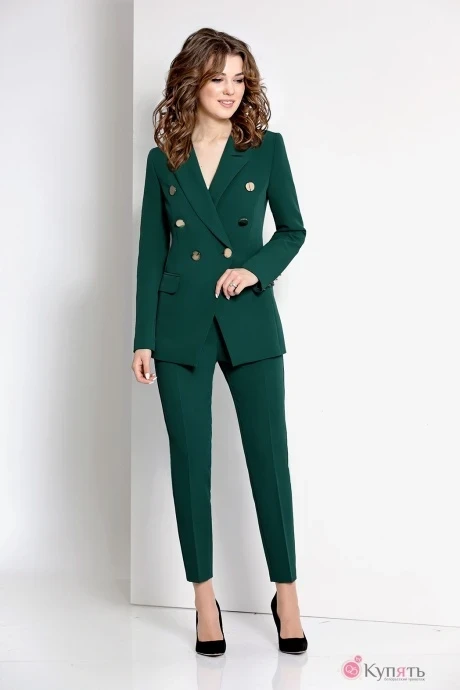 Брючный костюм EOLA 1453/1 темно-зелёный #1