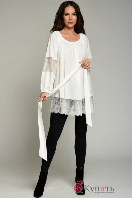 Блузка, туника, рубашка Teffi Style 1352 молоко #1