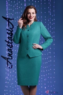 Юбочный костюм Anastasia 145 изумруд