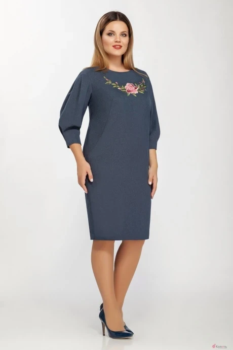 Платье БелЭкспози 1110срозой с розой #1