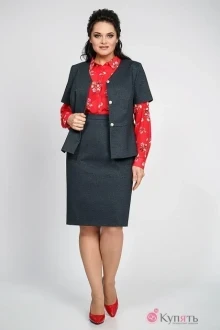 Юбочный костюм ALANI COLLECTION 774 серый