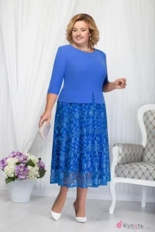 Платье Нинель Шик 7205 василёк