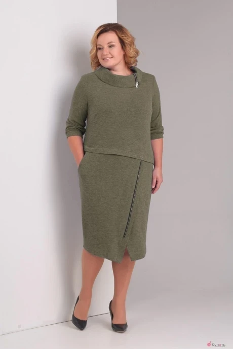 Платье Diamant 1262 олива #1