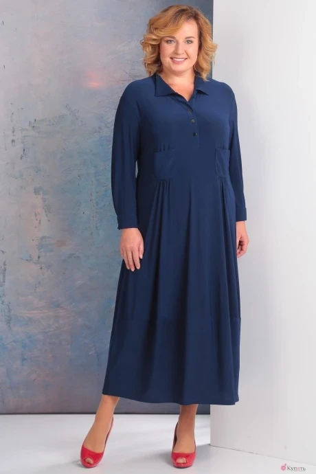Платье Golden Valley 4396 темно-синий #1