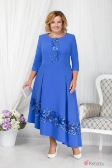 Платье Нинель Шик 5663 василёк