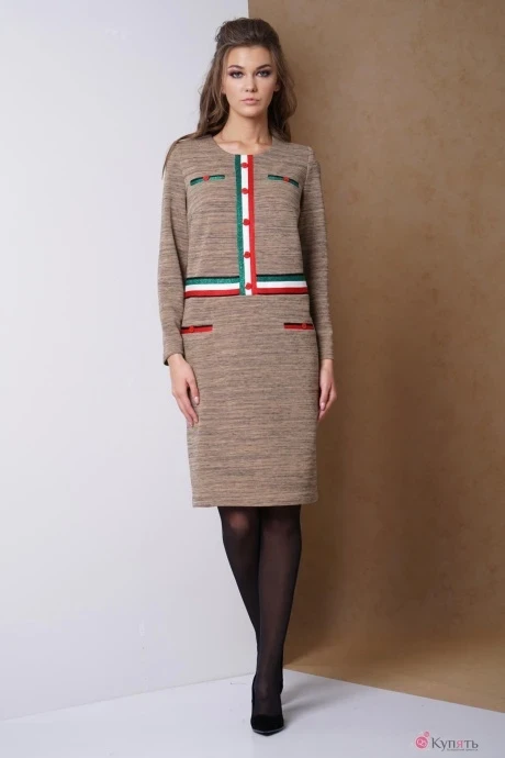 Платье Fantazia Mod 3244 песочный #1