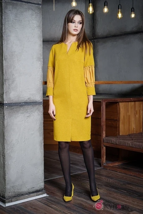 Платье Fantazia Mod 3107 горчица #1