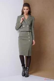 Юбочный костюм Fantazia Mod 3125 олива