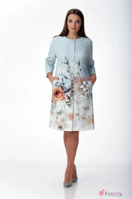 Платье Ладис Лайн 969 цветочный принт #1