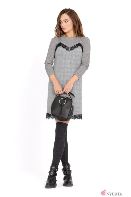 Сарафан УТИЛЬ PiRS 491 с серым джемпером #1
