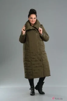 Пальто Ива 1035 хаки