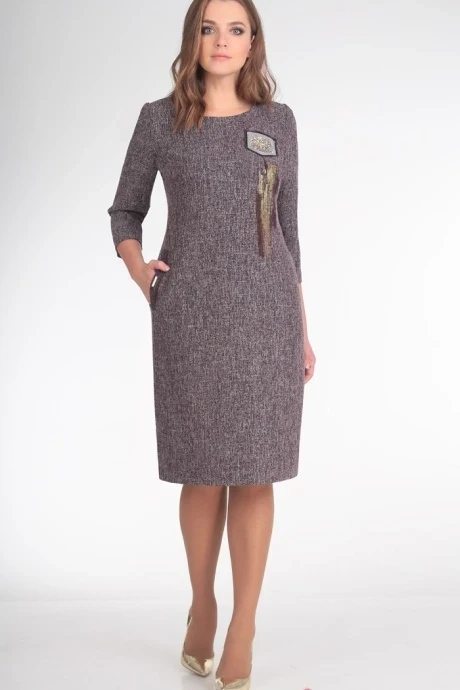 Платье Мишель Стиль 719 баклажан #1