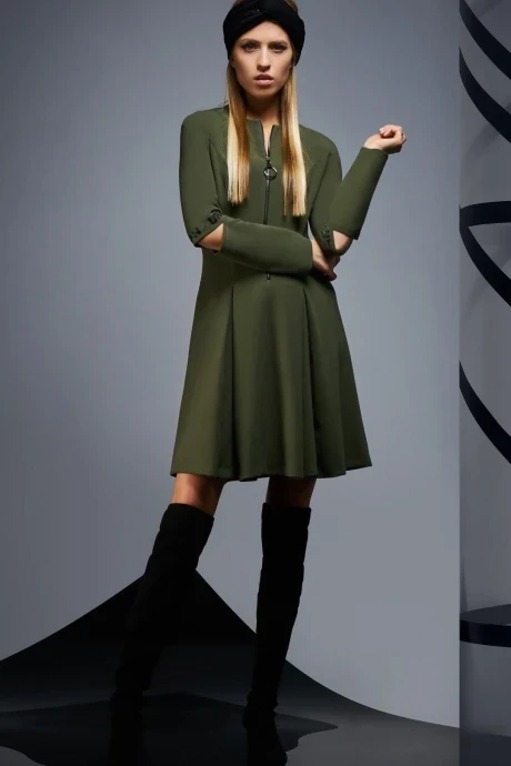 Платье DILIA 0171-1 зелёный #1