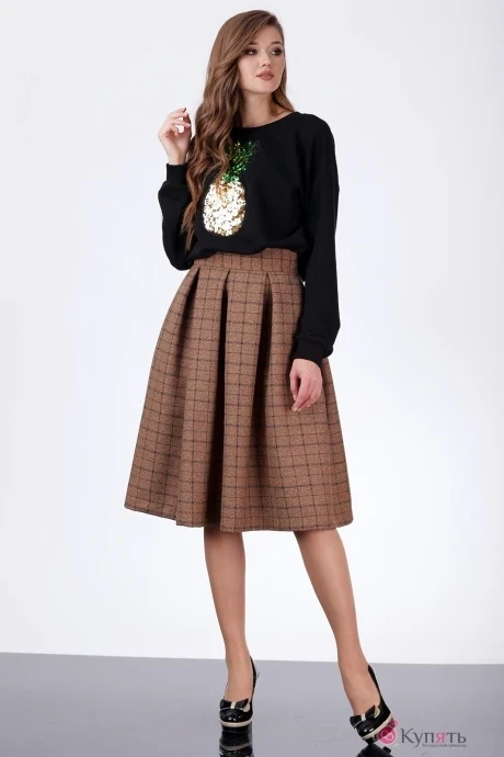 Юбка Ладис Лайн 1003/2 клетка #1