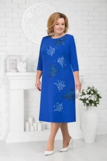 Платье Нинель Шик 5676 василёк