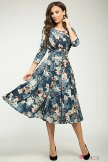 Платье Teffi Style 1217 таинственные цветы