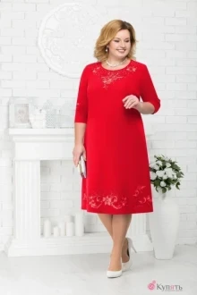 Платье Нинель Шик 7212 красный
