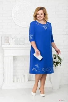 Платье Нинель Шик 7212 василёк