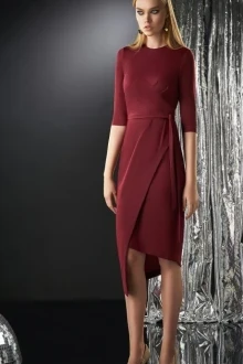 Платье DILIA 0185 бордо