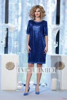 Платье Твой Имидж 9862 синий