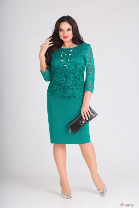 Платье Anastasia Mak 566а бирюза #1