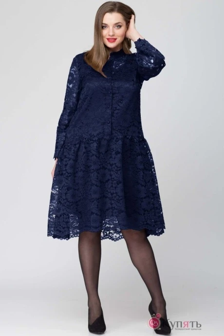 Платье SOVA 12006 т.синий #1