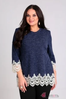 Джемпер (кофта) Таир-Гранд 62240 темно-синий+молочный