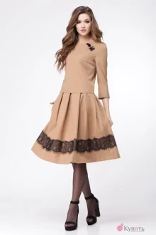Юбочный костюм Ладис Лайн 1007 орех