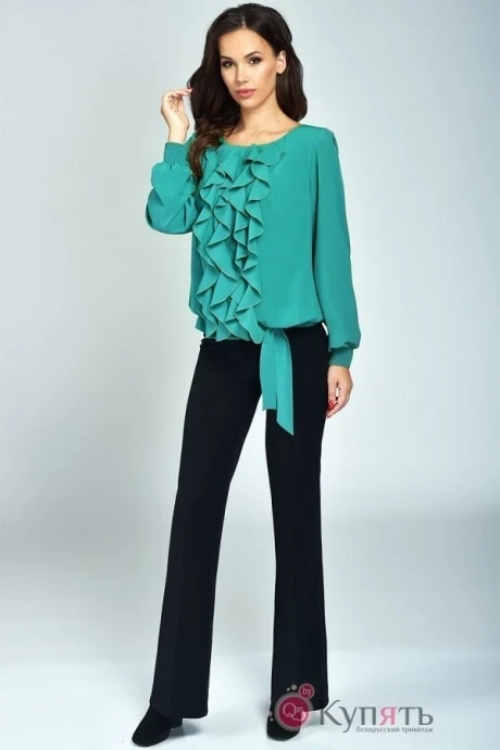 Блузка, туника, рубашка Teffi Style 1207 бирюза #1