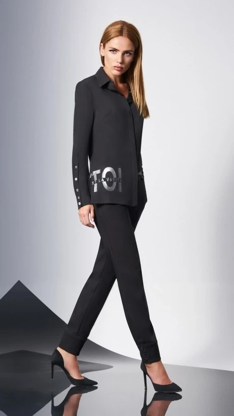 Блузка, туника, рубашка *Распродажа DiLiaFashion 0145-1 черный #1