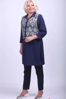 Туника Camelia 1850/4 т.синий+белый