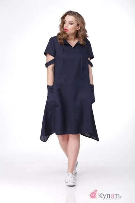 Платье MALI 470 тёмно-синий #1