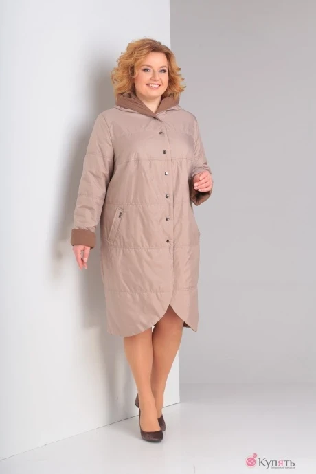 Пальто Diamant 1328 бежево-коричневый #1