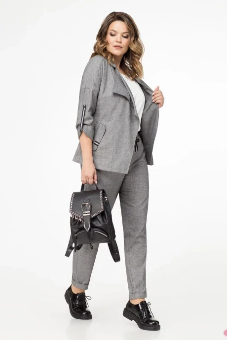 Брючный костюм УТИЛЬ PANDA 412623 серый #1