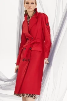 Плащ DILIA 0192 красный