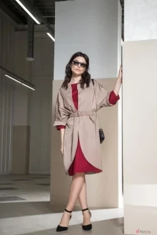 Плащ Lokka 459 дымчатый беж